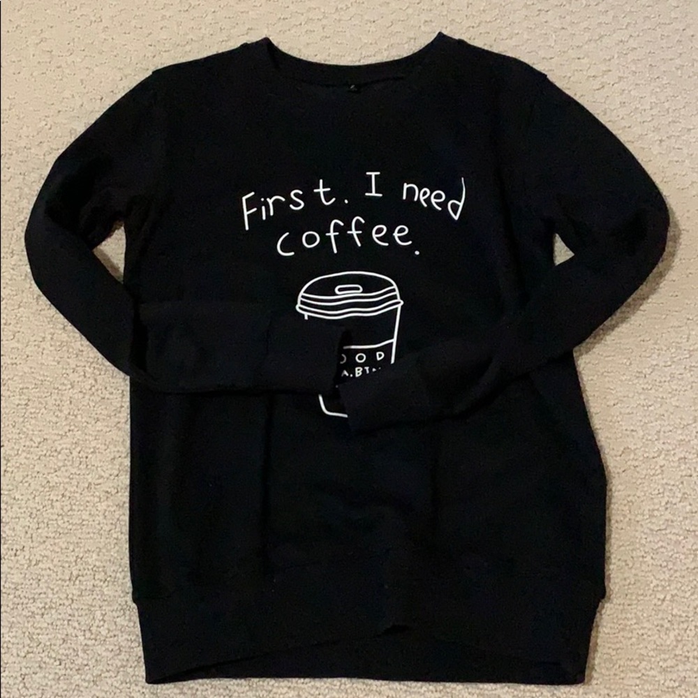 graphic crewneck hoodie